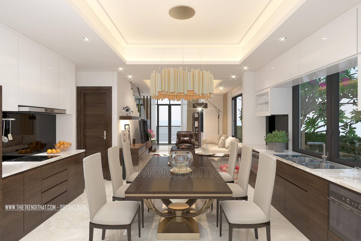 Bộ bàn ăn cho biệt thự